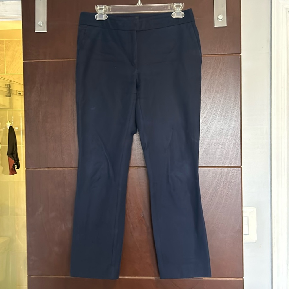 Navy ankle pants